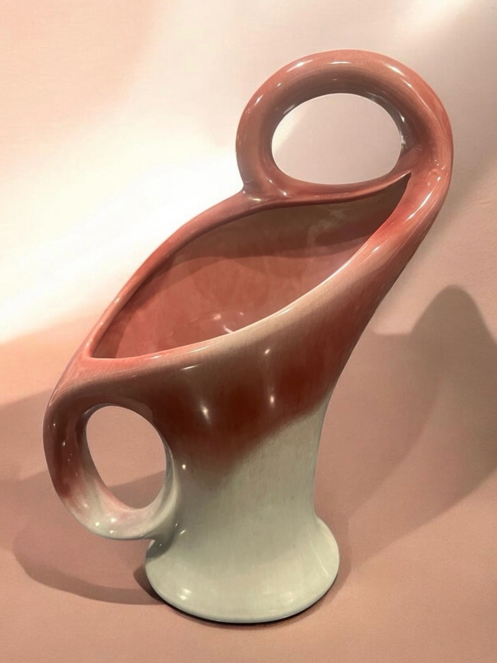 A mid-century modern West Coast Pottery sculptural ceramic vase.